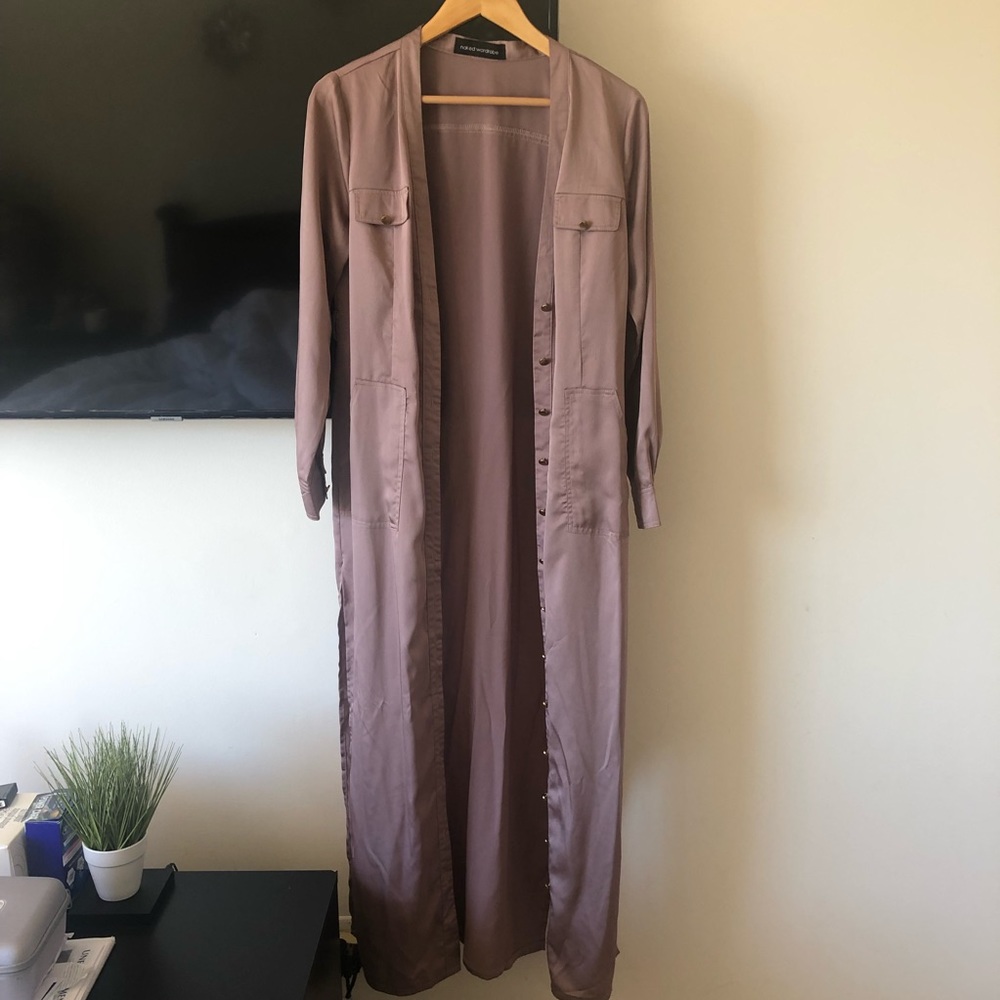 • NAKED WARDROBE SATIN CAPE •